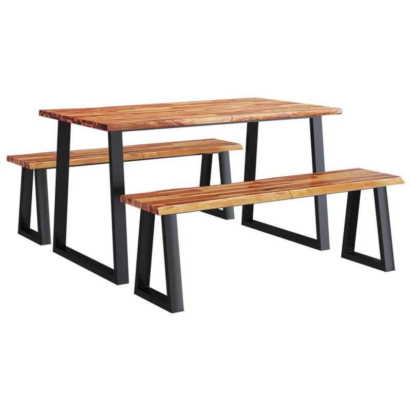 Table de Salle a Manger en Bois avec Banc