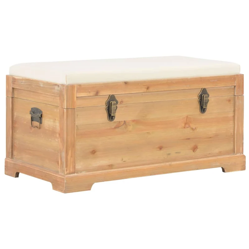 Banquette Banc Coffre de Rangement avec Coussin