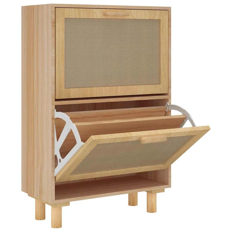 Banc Chaussures Rotin