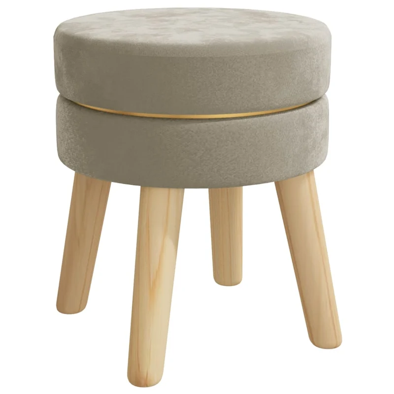 Petit Banc Rond en Bois