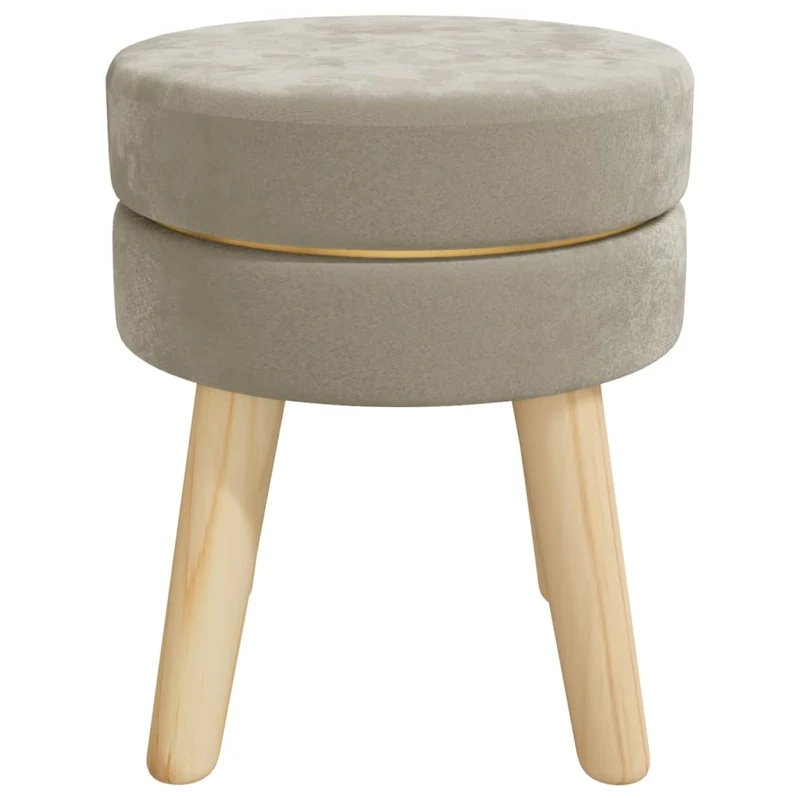 Petit Banc Rond en Bois