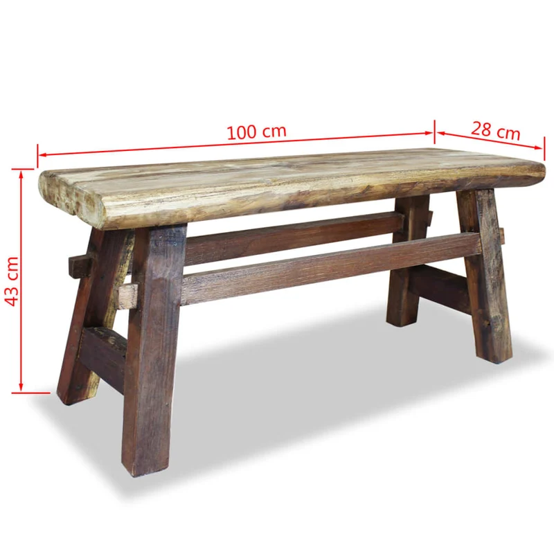 Petit Banc en Bois Vintage