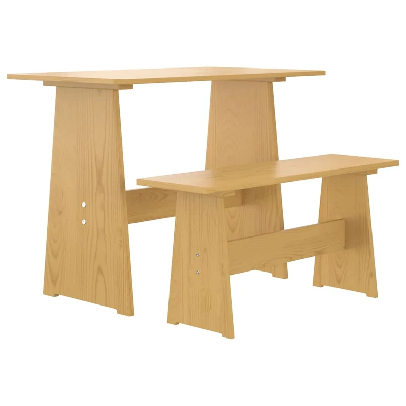 Ensemble Table et Banc en Bois