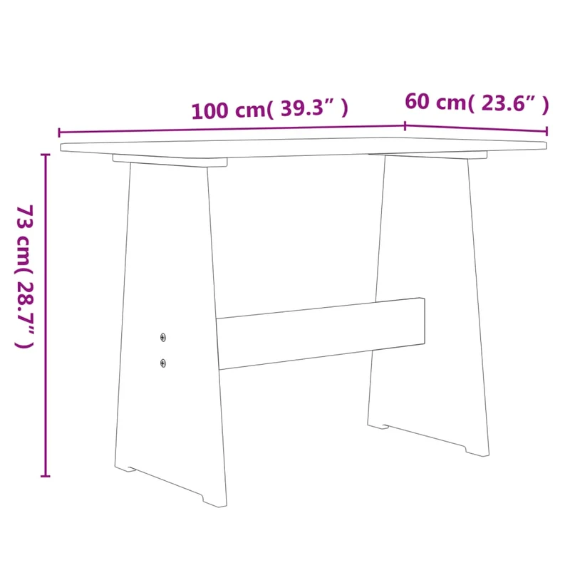 Banc en Bois d'Angle
