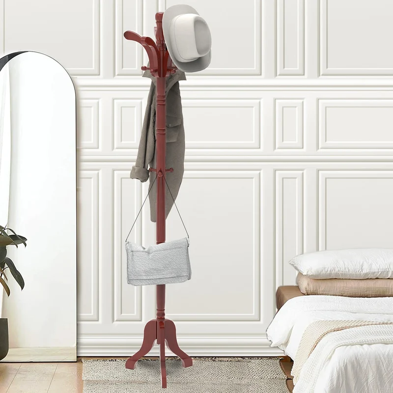 Porte manteau perroquet Bois Foncé