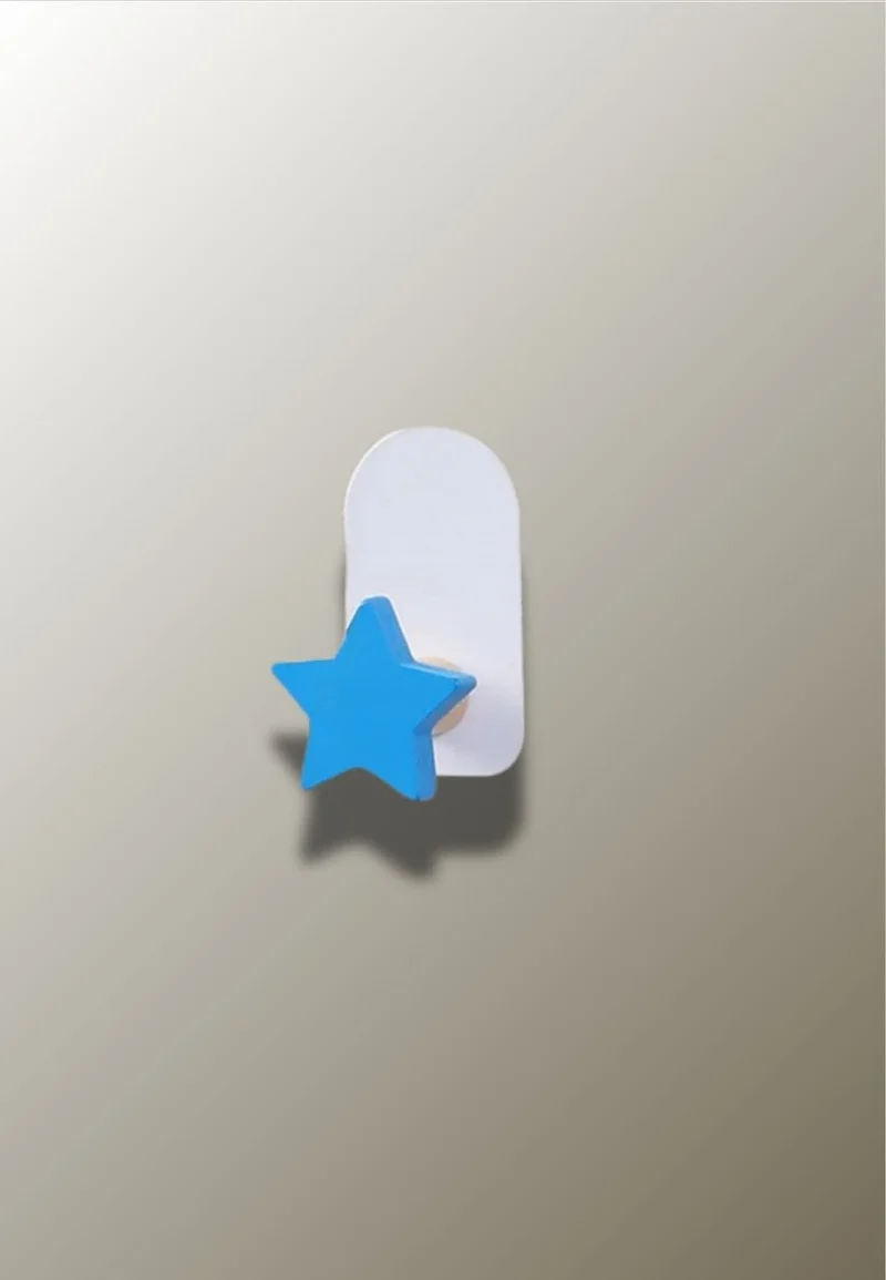 Patère porte manteau pour enfant Etoile bleue
