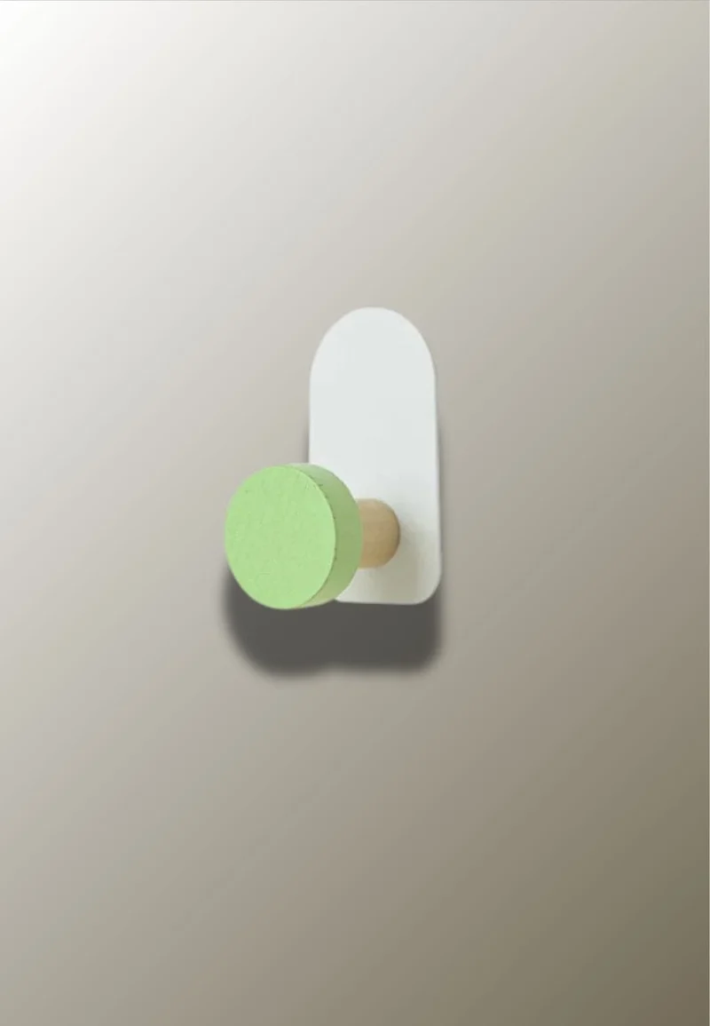 Patère porte manteau pour enfant Point vert