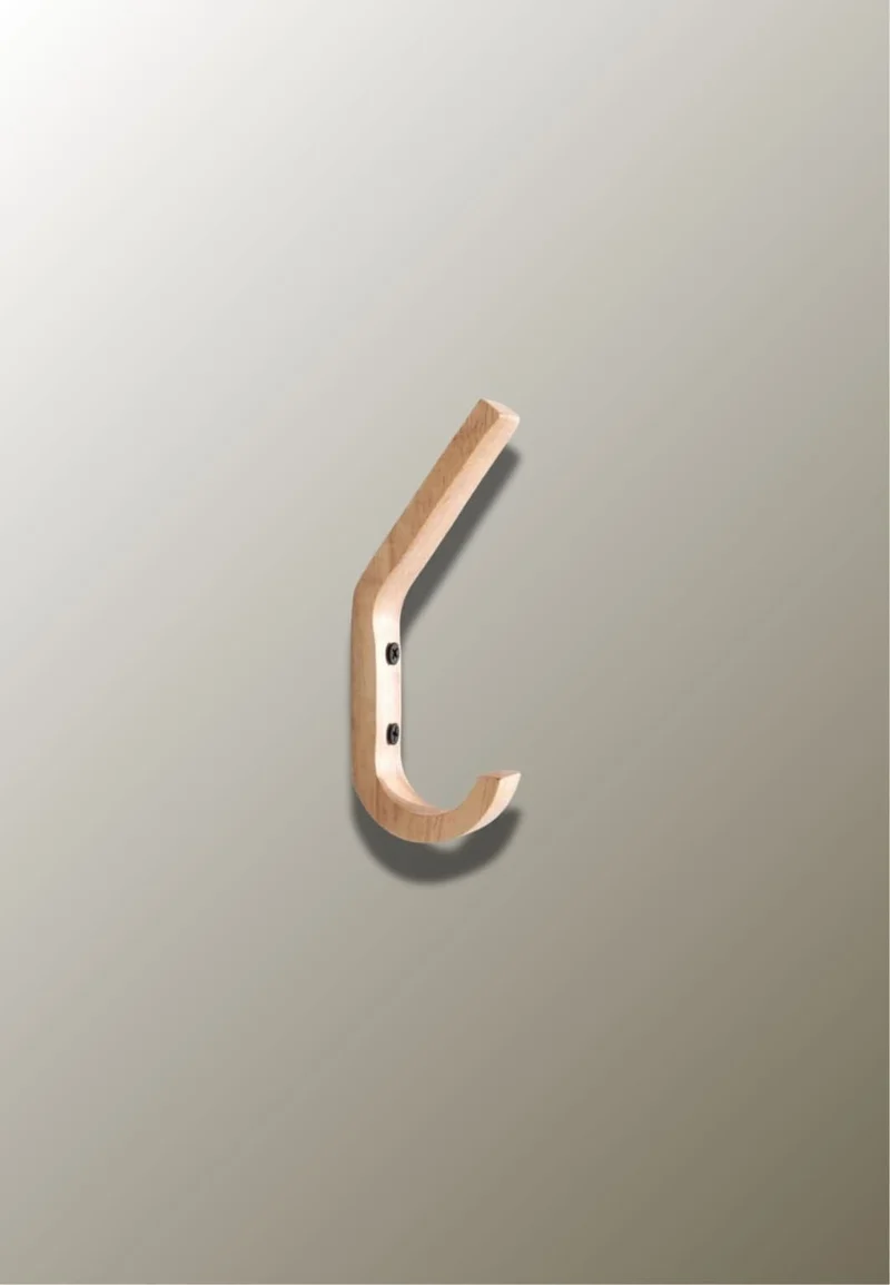 Patère porte manteau en bois J