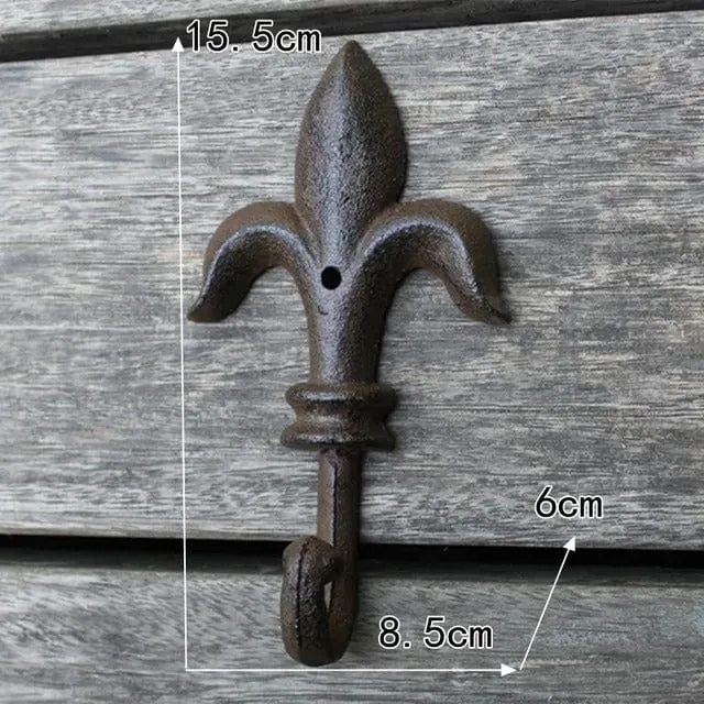 Patère porte manteau Provençal Fer de lance