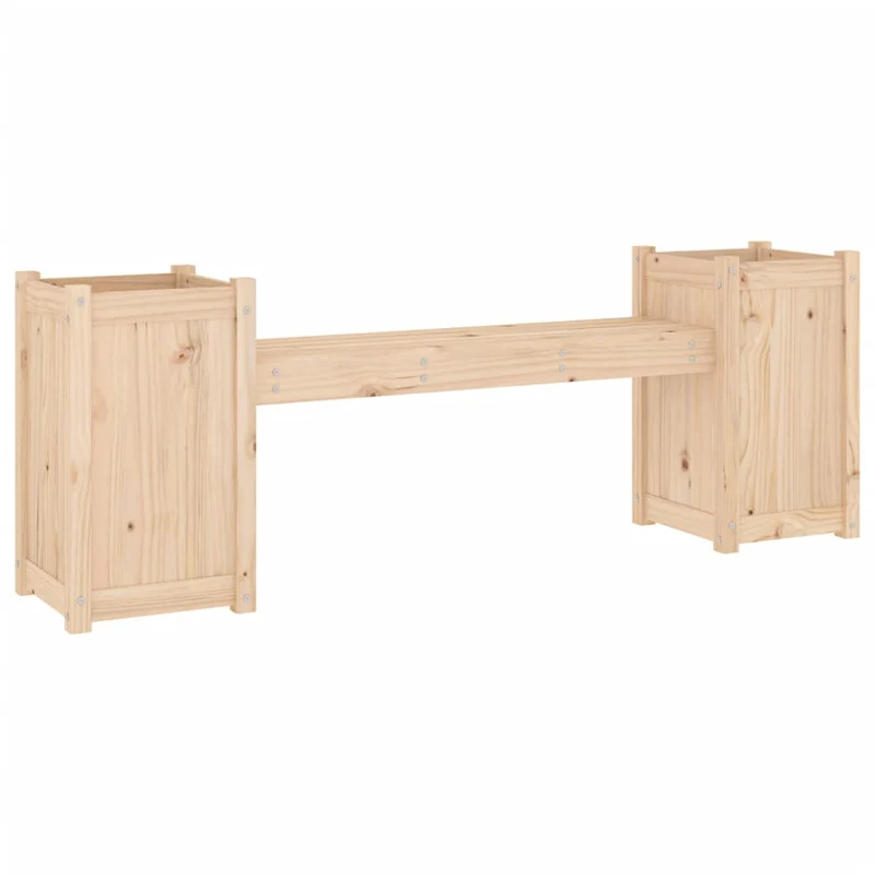 Banc de Jardin avec Bac à Fleurs