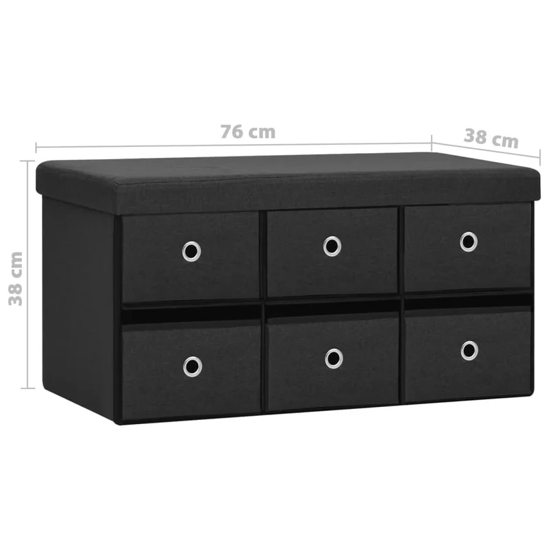 Banc Rangement Pliable