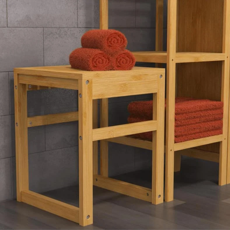 Banc Salle de Bain Bambou