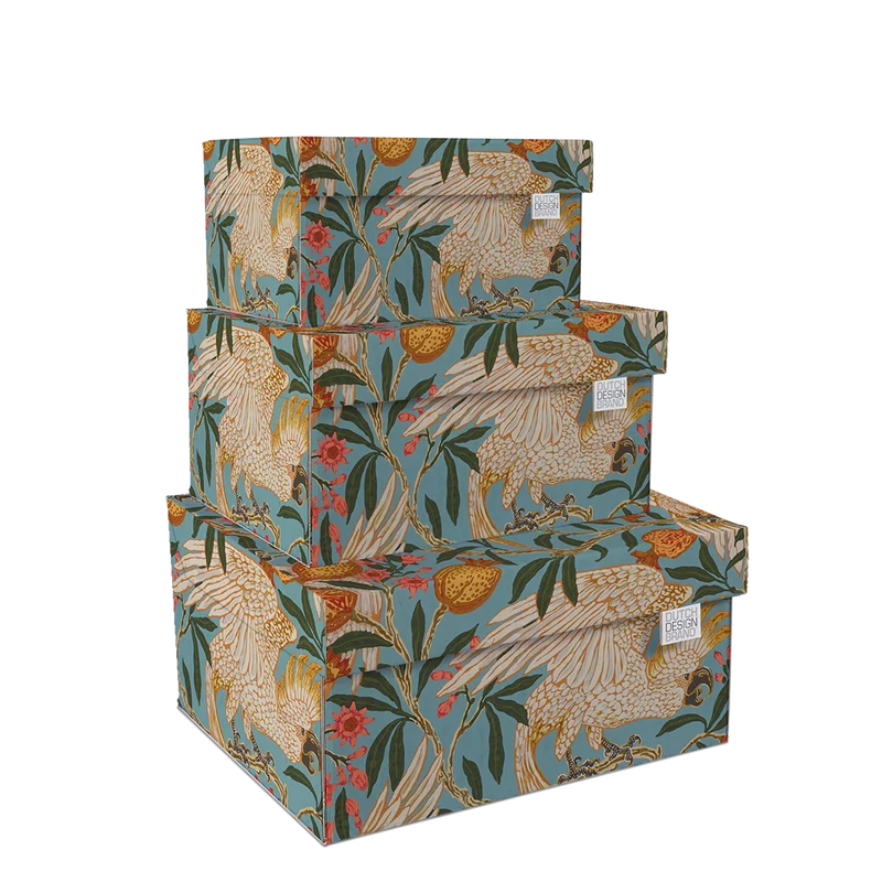 Cockatoo & Pomegranate Storage Box Kerst