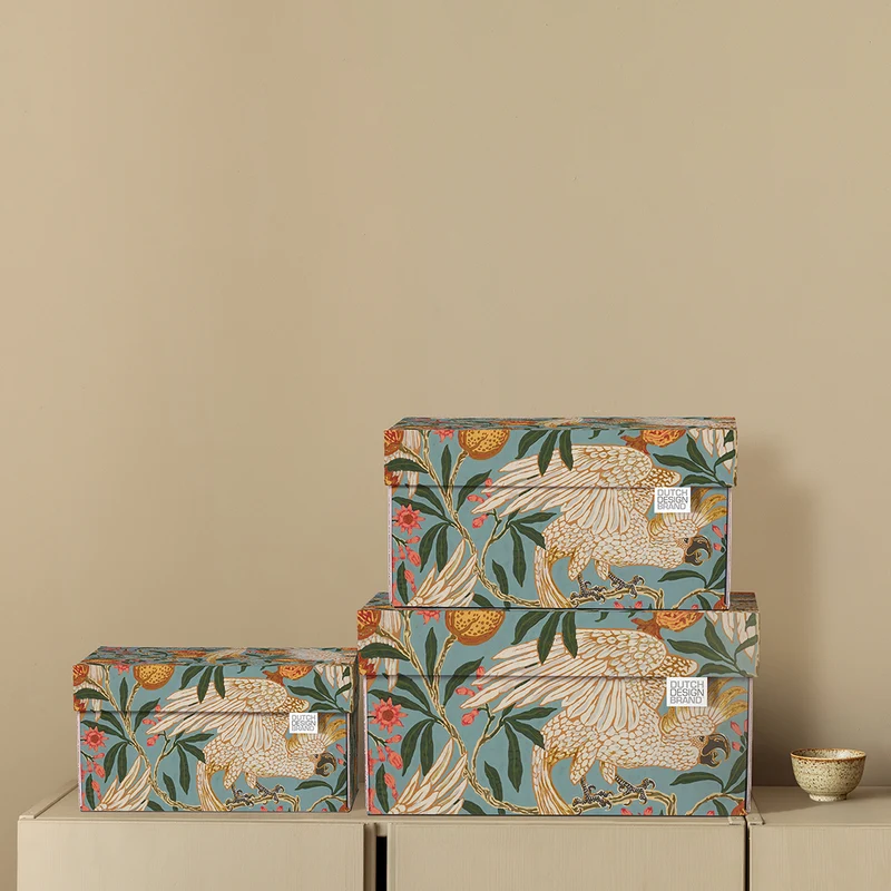 Cockatoo & Pomegranate Storage Box Kerst