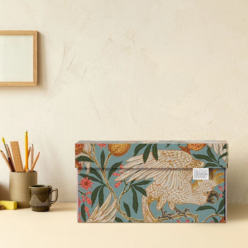 Cockatoo & Pomegranate Storage Box Kerst