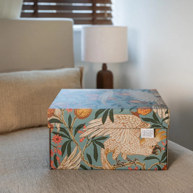 Cockatoo & Pomegranate Storage Box B2B