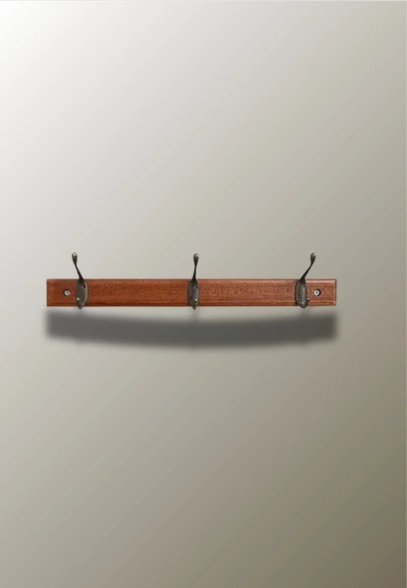 Porte manteau mural en bois du navire Droit