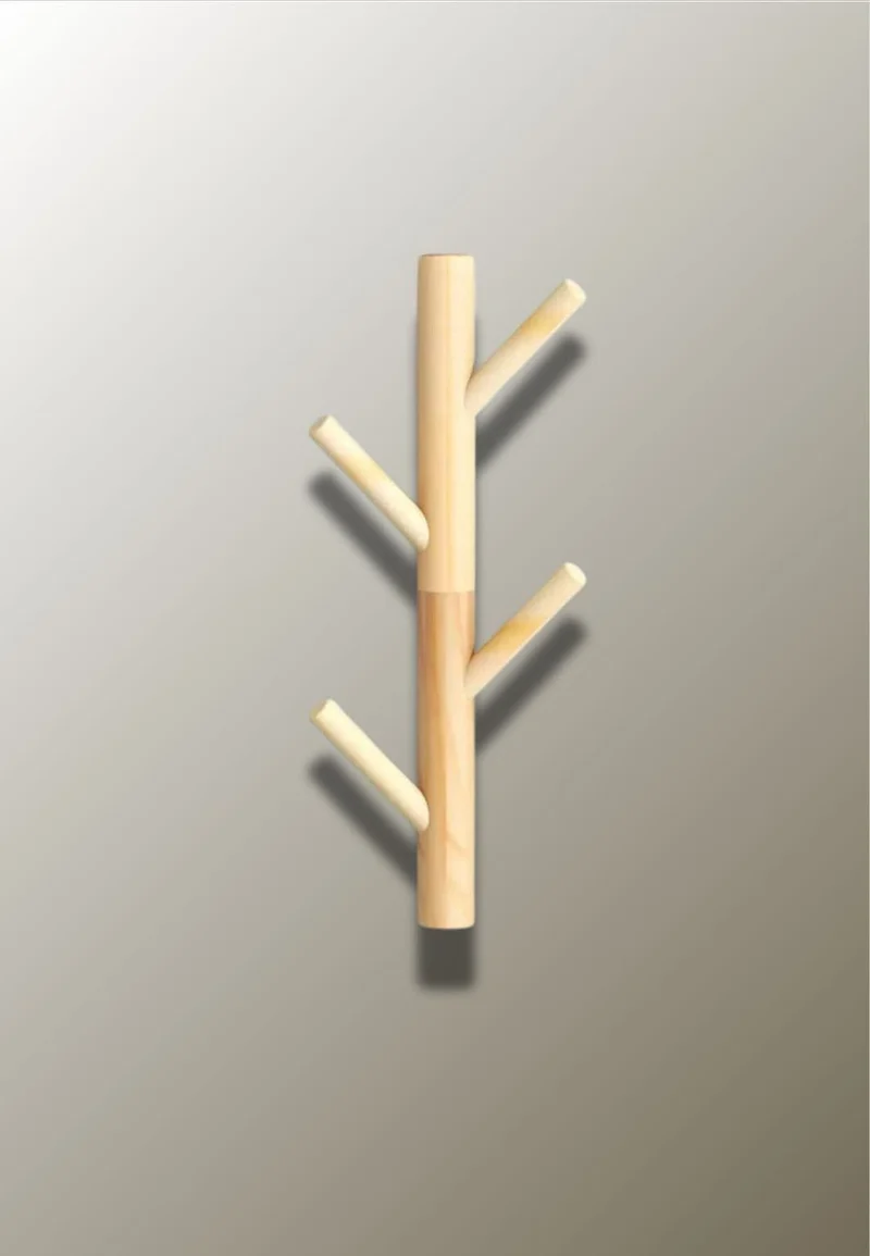 Porte manteau mural Petit Arbre Bois