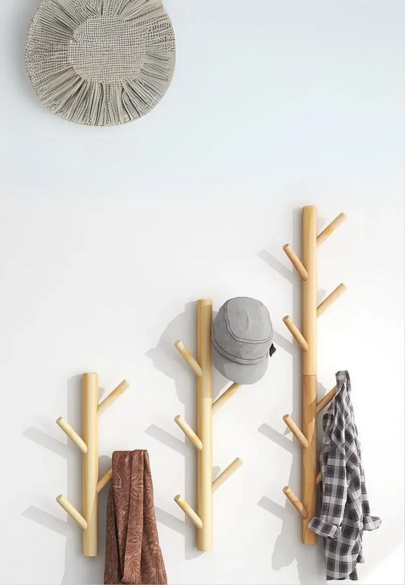 Porte manteau mural Petit Arbre Bois
