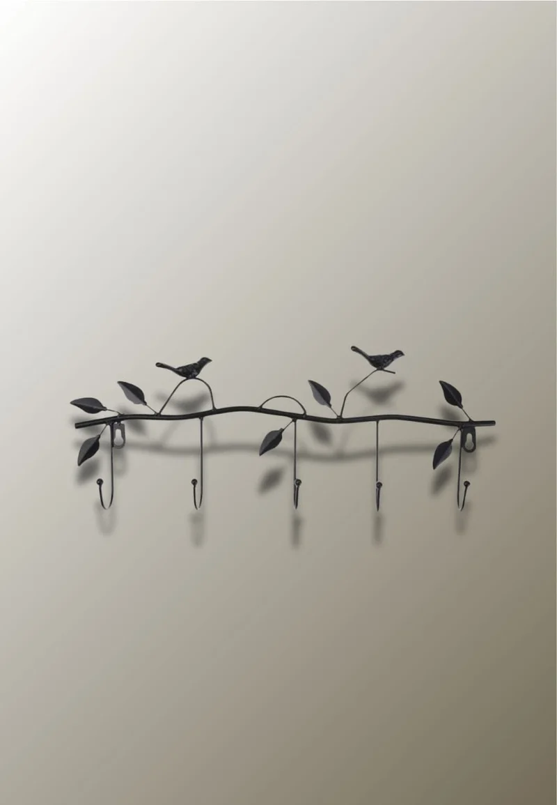 Porte manteau mural Oiseau Noir