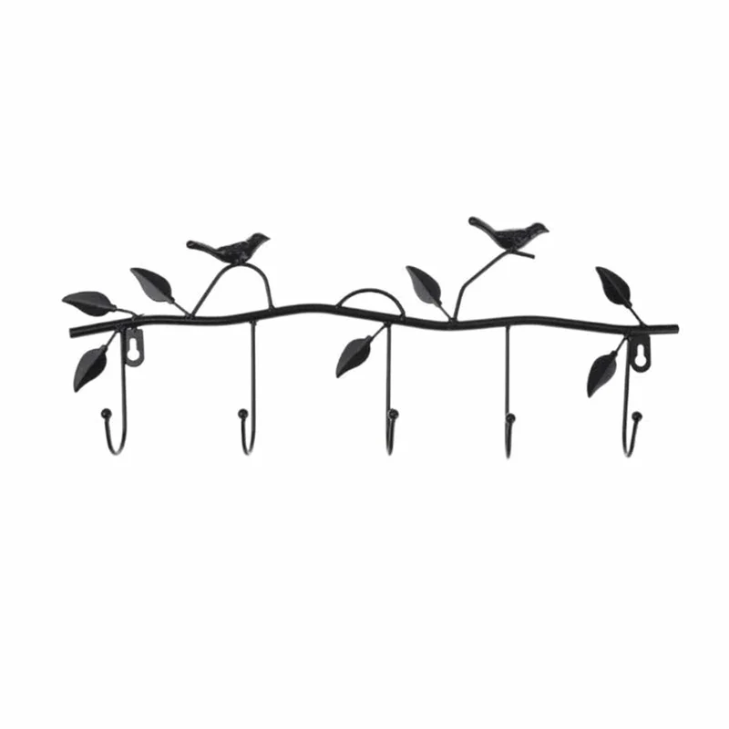 Porte manteau mural Oiseau Noir