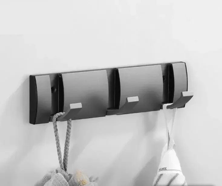 Porte manteau design mural Gris 3 Crochets