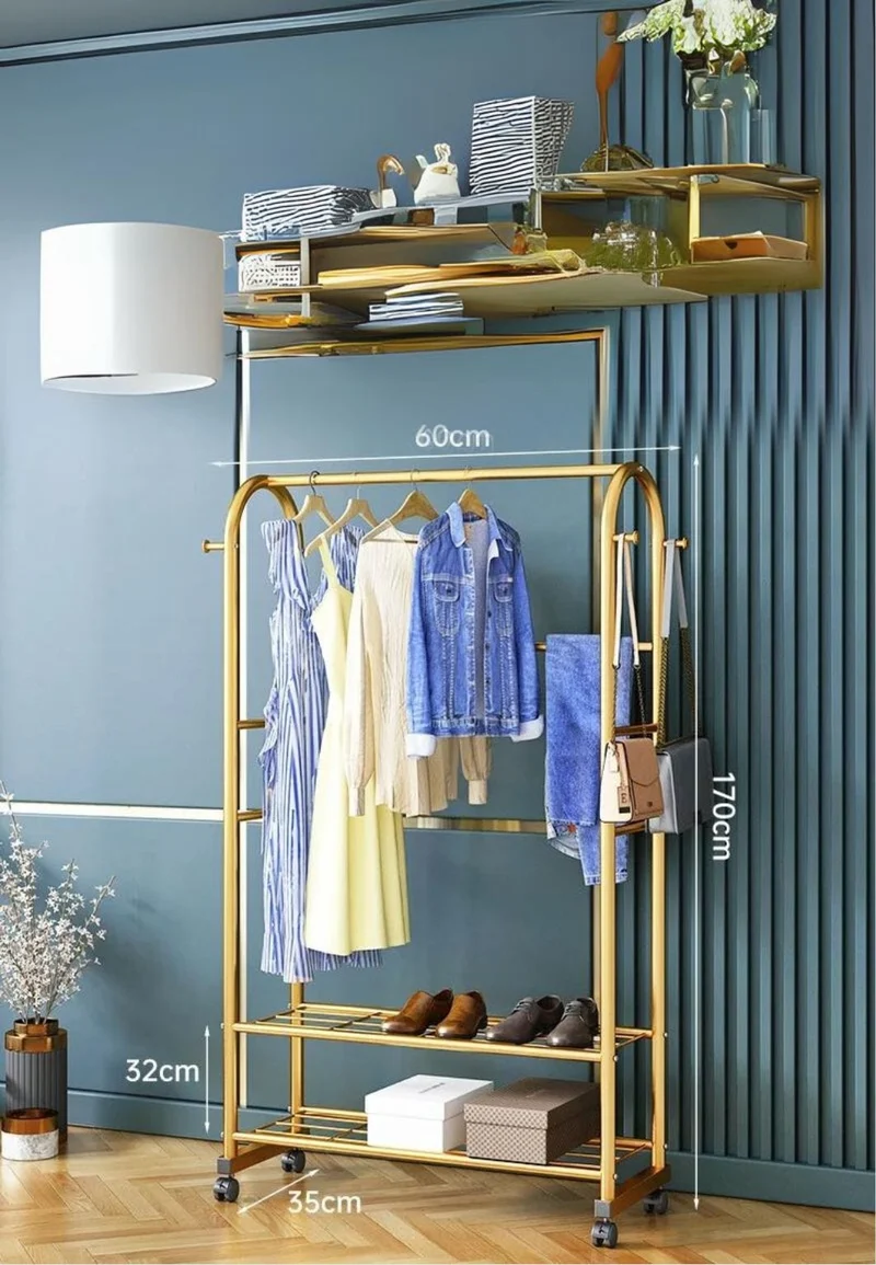 Meuble porte manteau chaussure Luxe Doré Mini