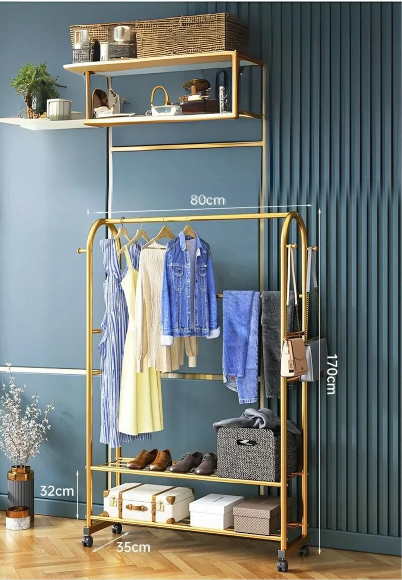Meuble porte manteau chaussure Luxe Doré Petit