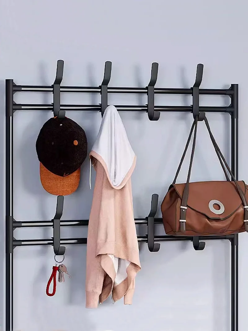Meuble porte manteau chaussure Squelette Noir