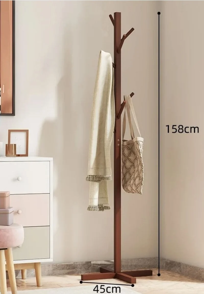 Porte manteau sur pied perroquet Croisé Café