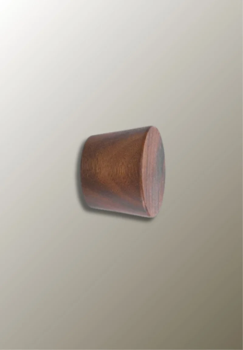 Patère porte manteau en bois foncé Petit Scié