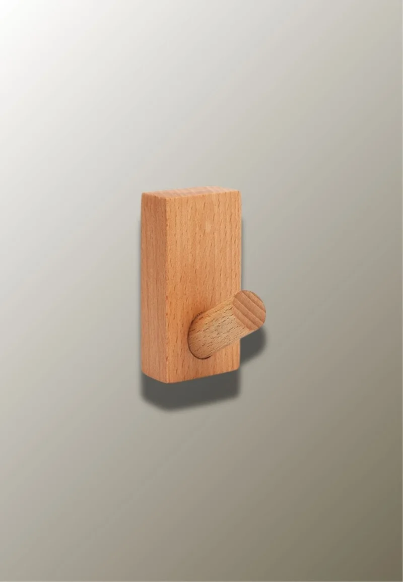 Patère porte manteau en bois Grand Crochet