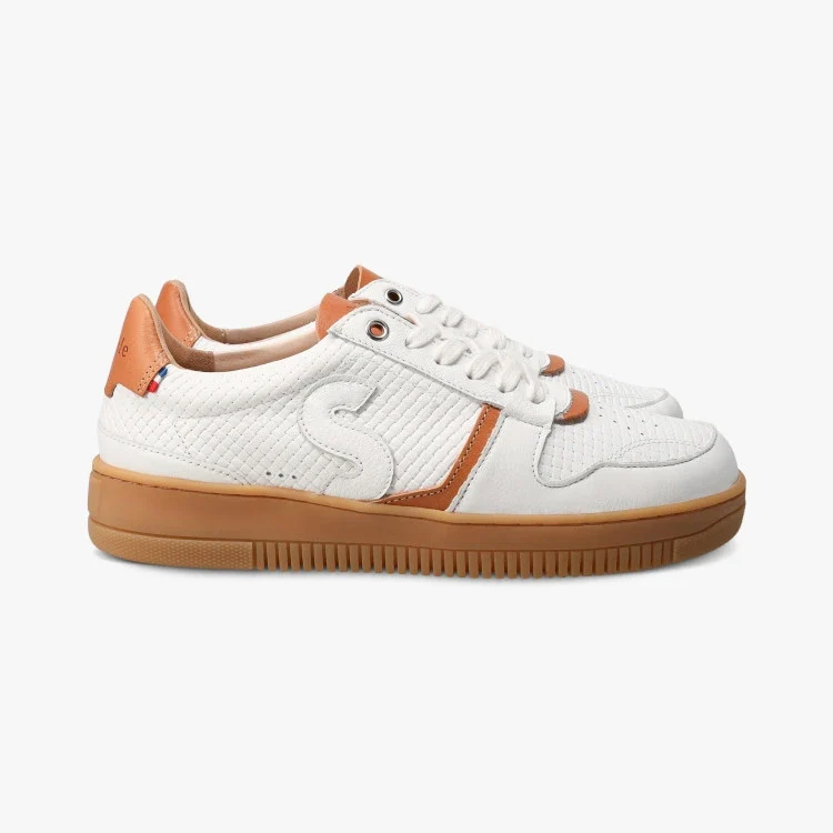 Basket Bellis Blanc Tressé