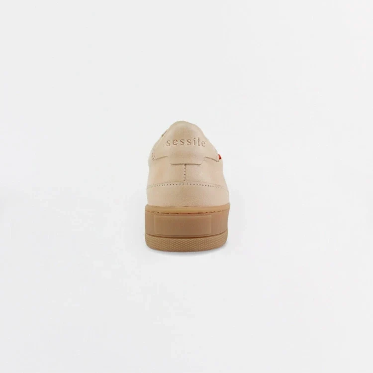 Basket cuir française Belis Blond