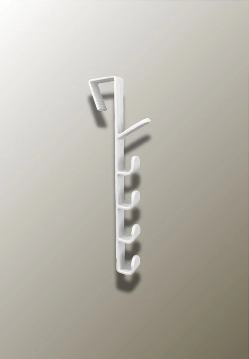 Porte manteau porte Vertical Blanc