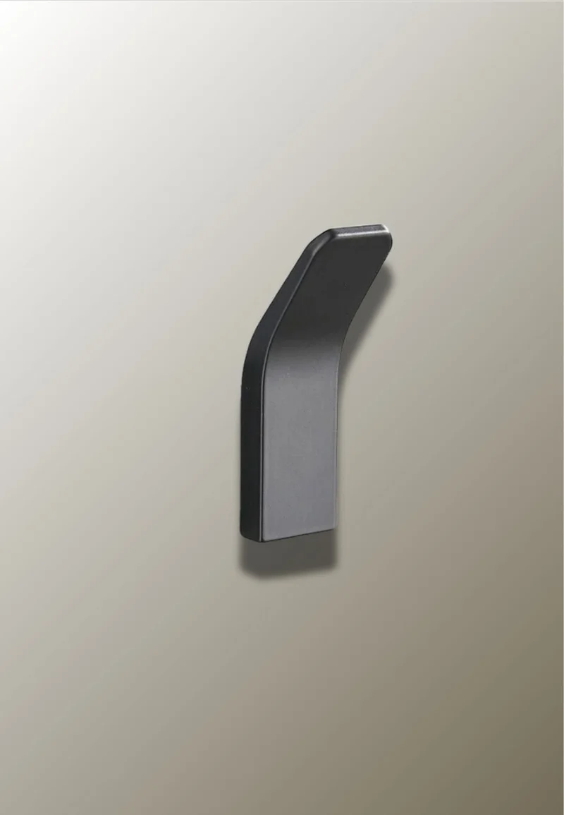 Patère porte manteau design relevé Noir