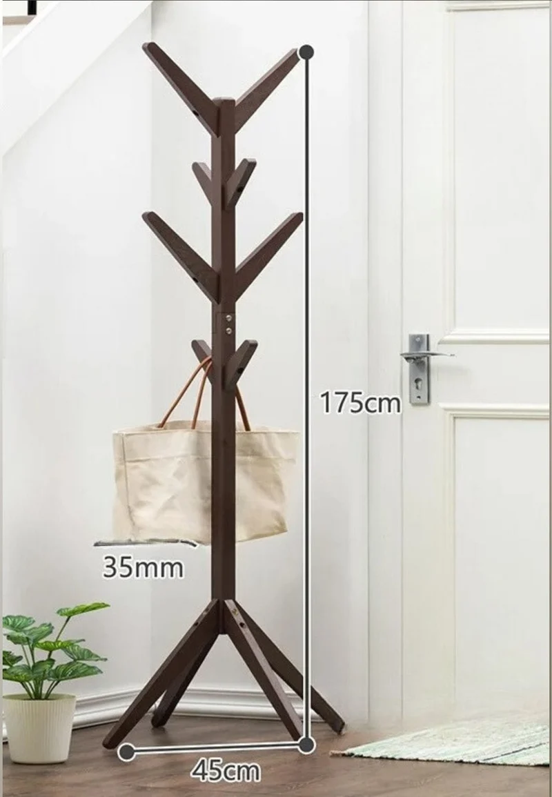 Porte manteau sur pied Arbre Café Empilé à base Plantée