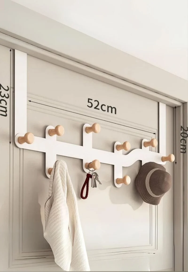 Porte manteau porte Labyrinthe Blanc à 10 Points