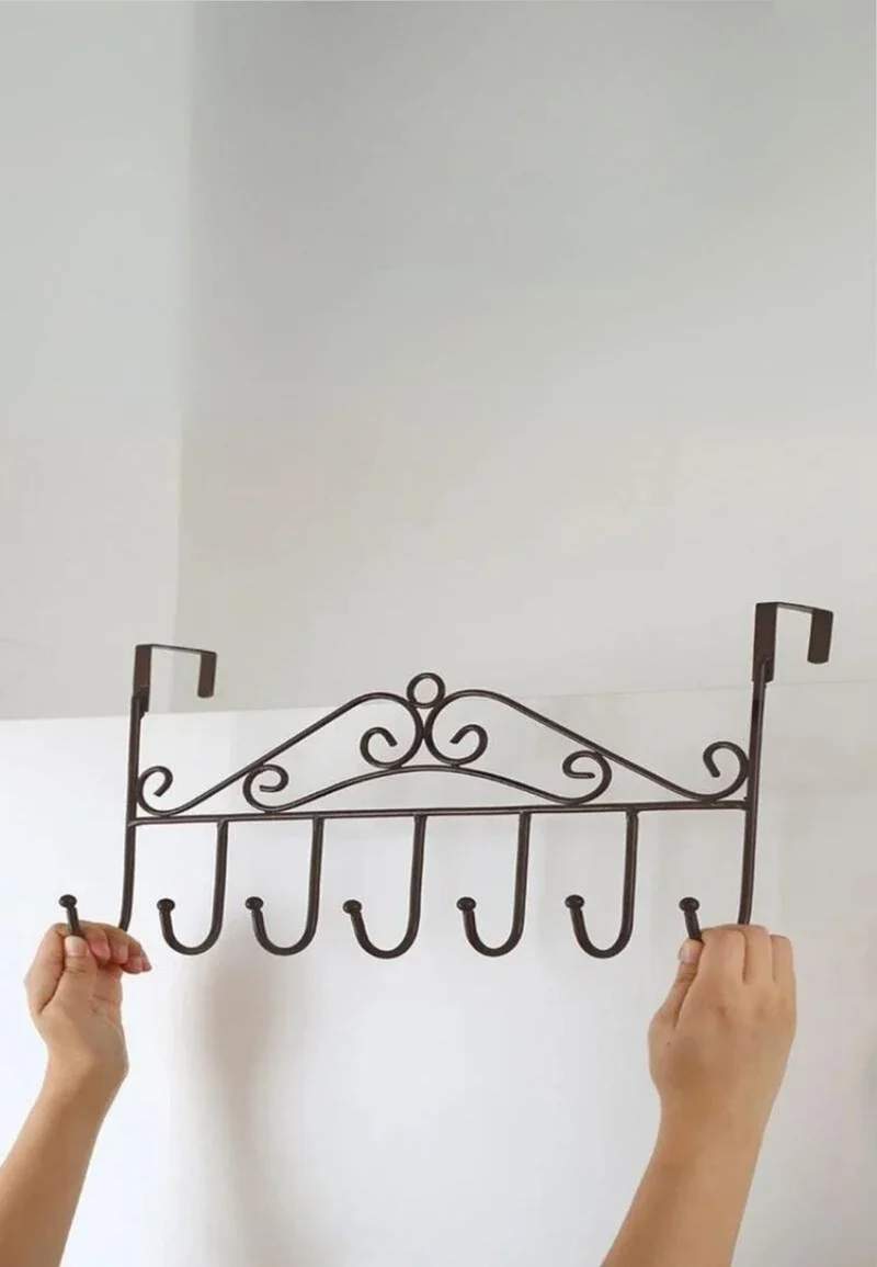 Porte manteau porte Portail Noir