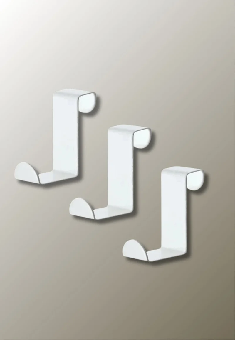 Porte manteau porte 3 Pièces Blanches