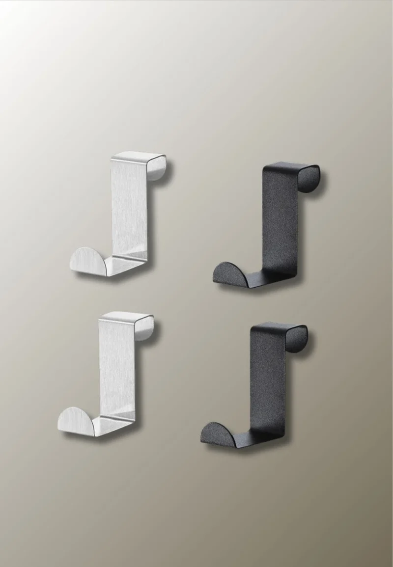 Porte manteau porte 2 Pièces Métalliques & 2 Pièces Noires