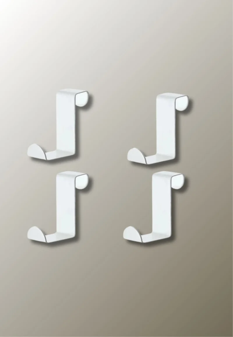 Porte manteau porte 4 Pièces Blanches