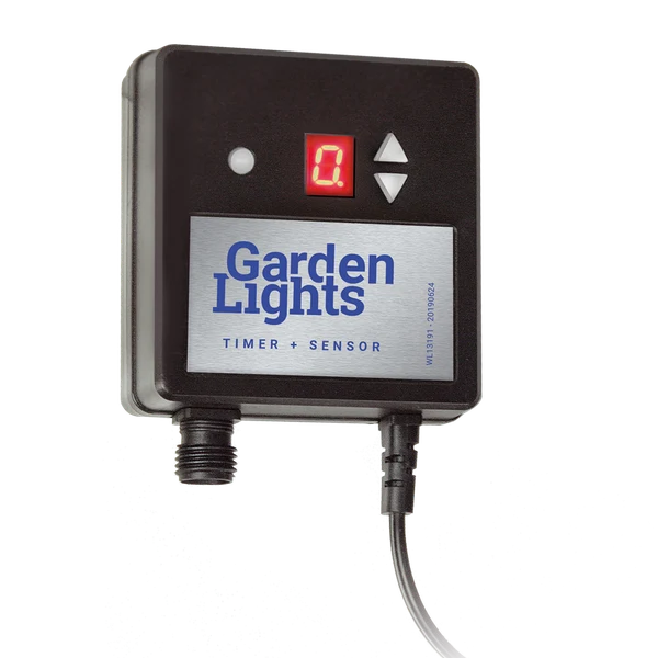Garden Lights Timer + Dusk to Dawn Sensor
