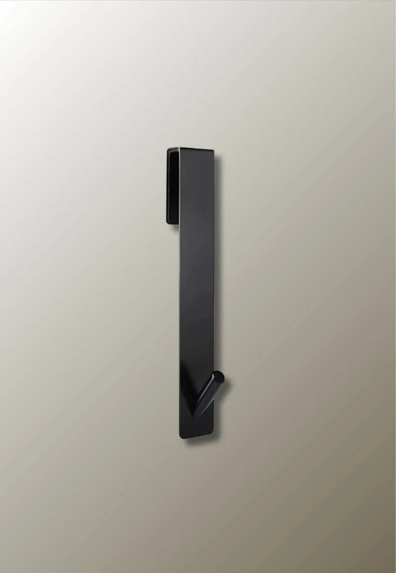 Porte manteau porte Petit Pic Incliné Noir