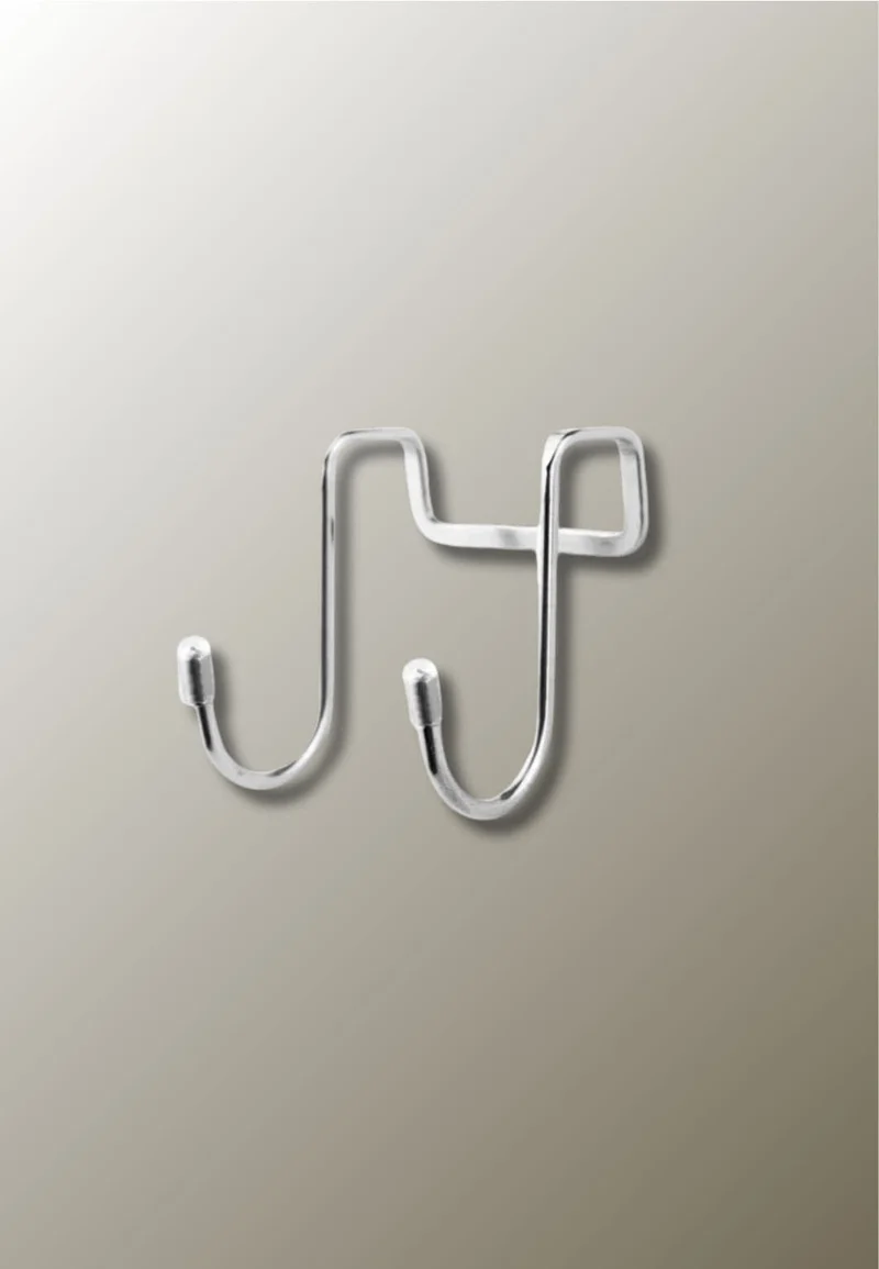 Porte manteau porte Double Crochet Métallique