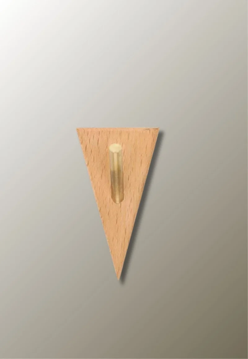 Patère porte manteau Triangle en bois Clair
