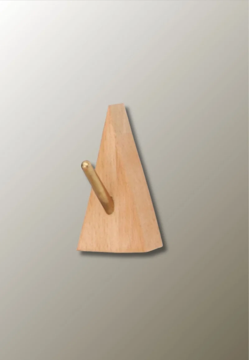 Patère porte manteau Triangle Retourné en bois Clair