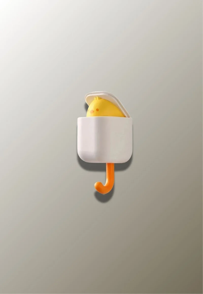 Patère porte manteau pour enfant Poussin jaune