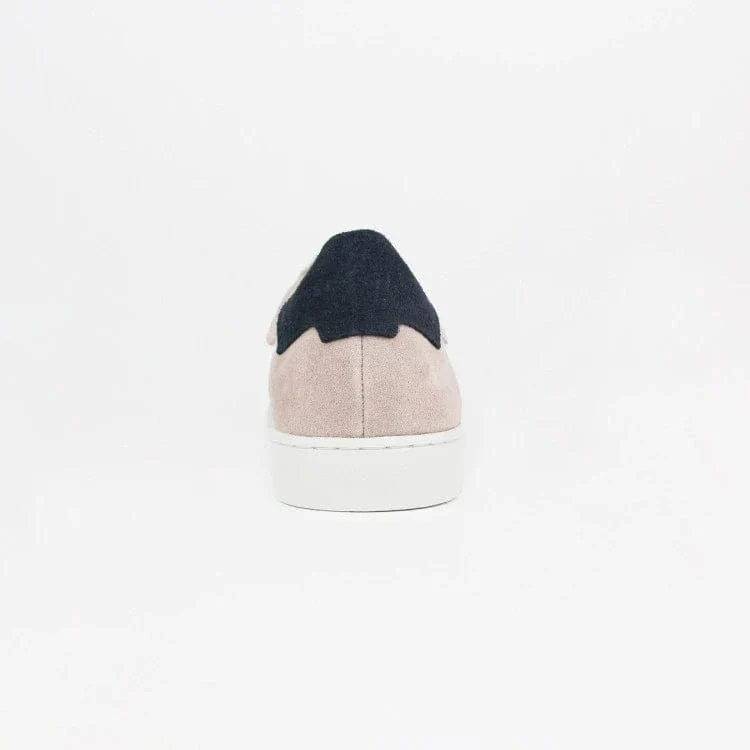 Basket française Hiba Blanc Rose Bordeaux