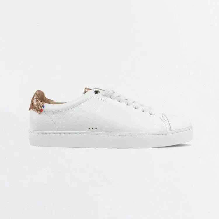 Basket française Abelia Blanc Cuivré